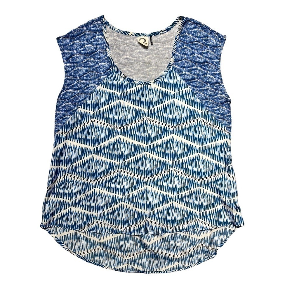 Anthropologie Akemi + Kin Blue Hi Low Blouse XS